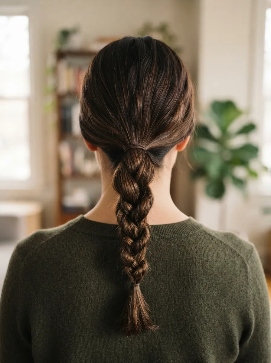 Twisted Low Ponytail