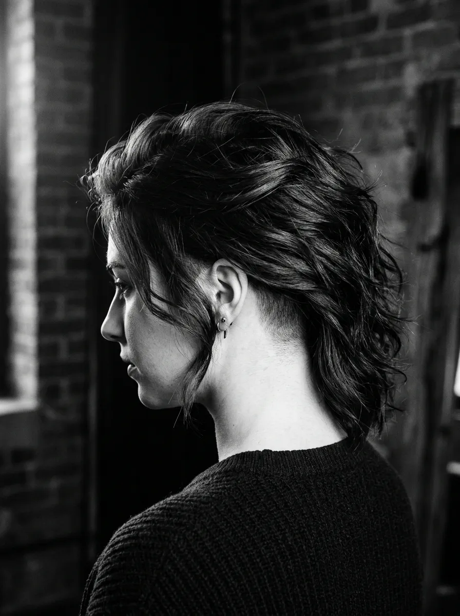 Layered Undercut for Bold Volume