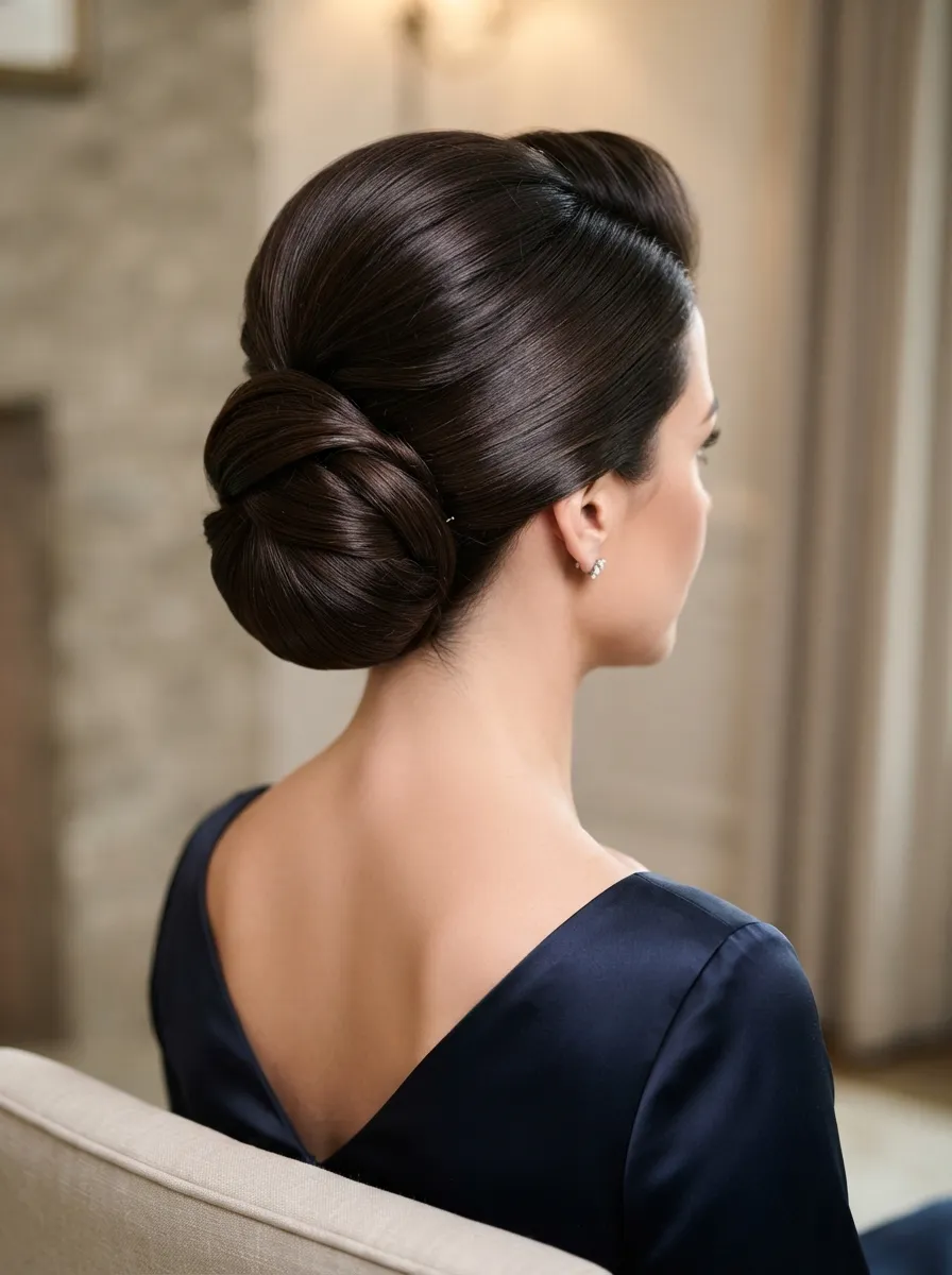 Structured Chignon With Volume