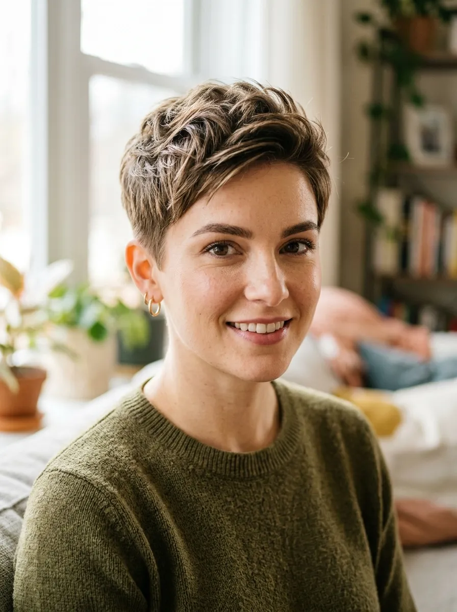 Textured Pixie Cut