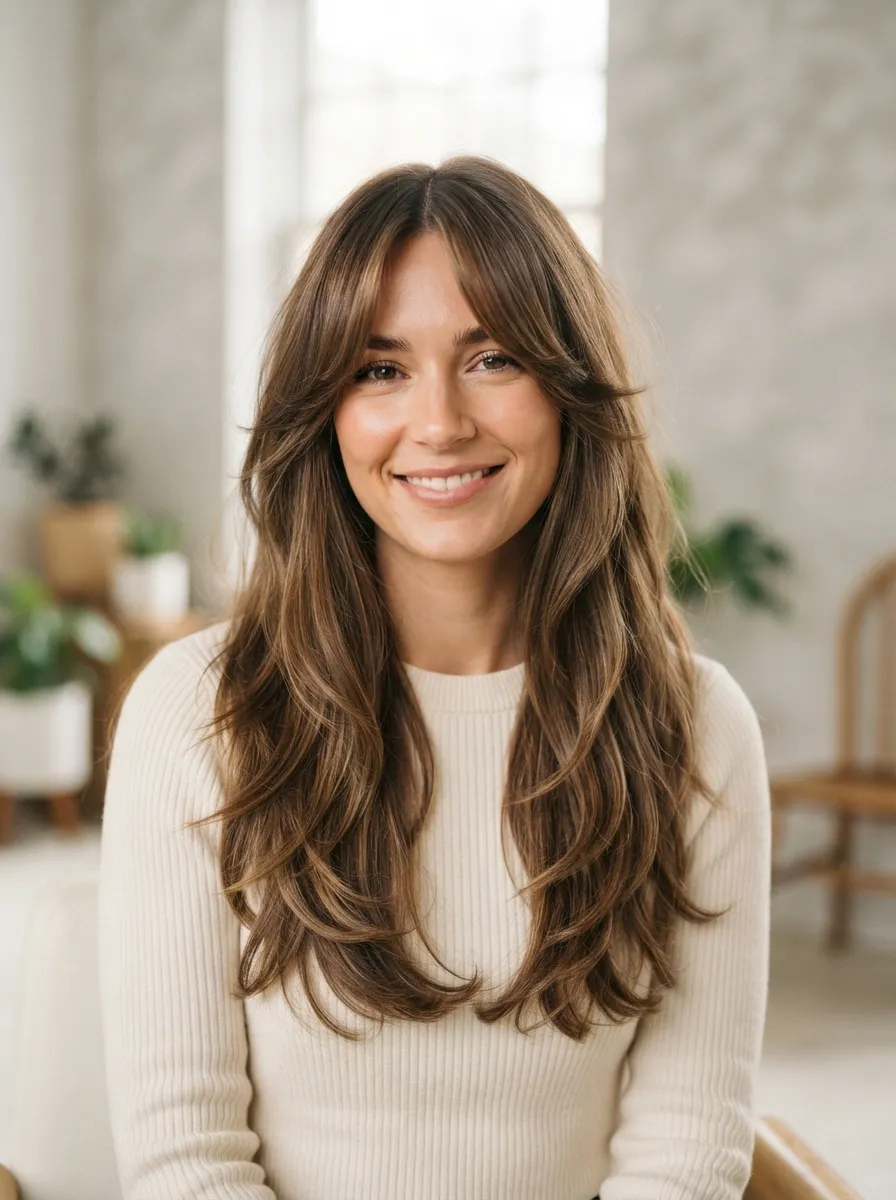 Curtain Bangs Butterfly Blend