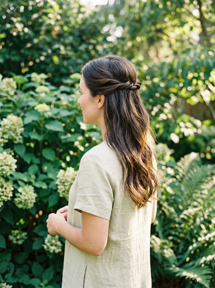 Half Up Half Down Twist
