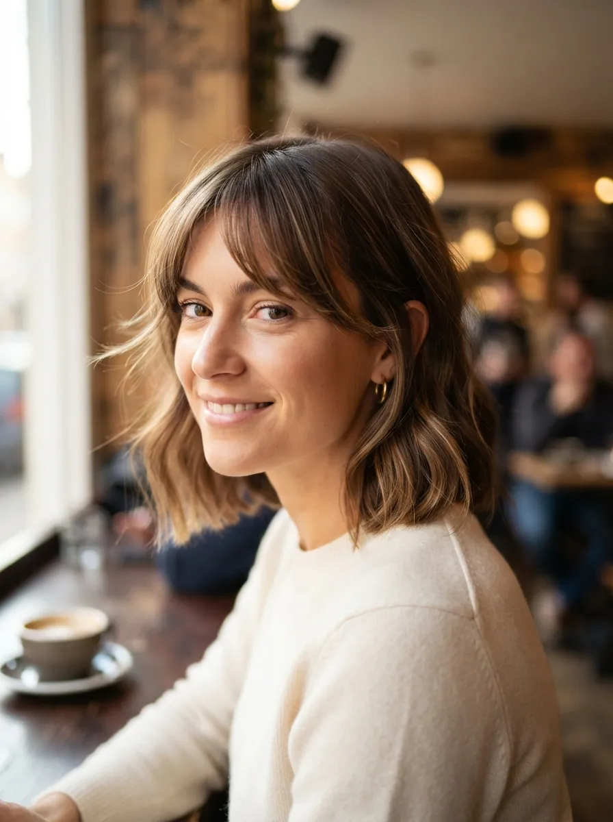 Side Swept Wispy Bangs