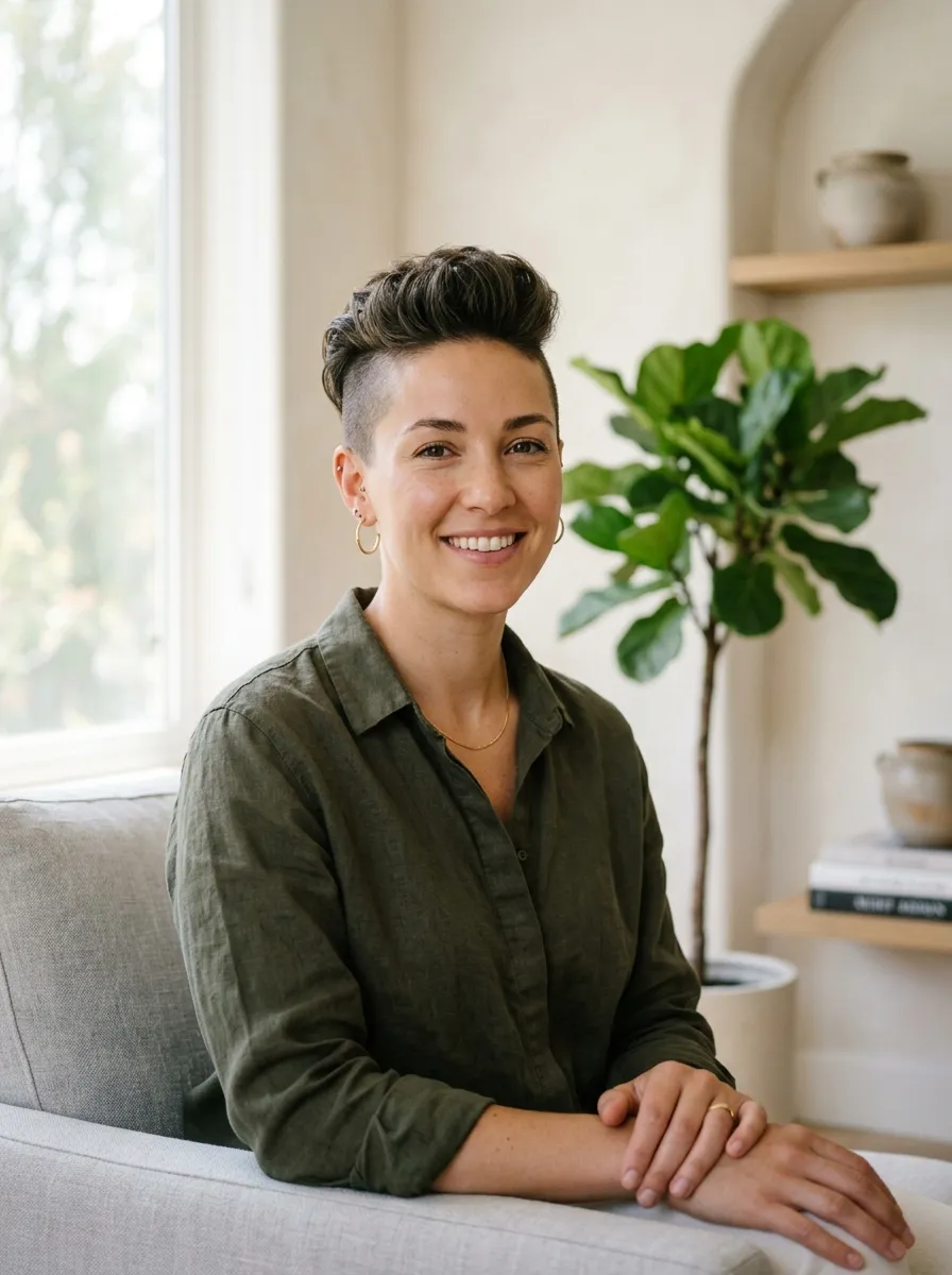 Buzzed Sides With Longer Top