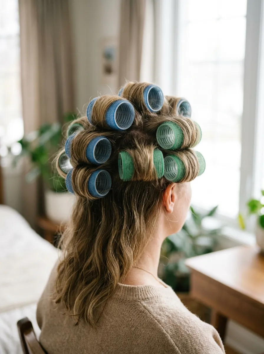 Velcro Rollers While Multitasking