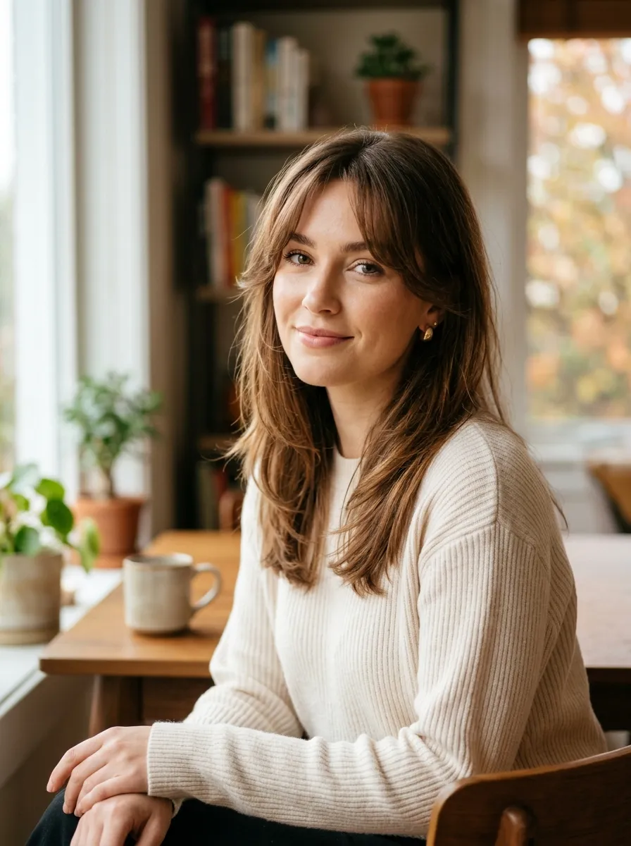 Curtain Bangs with Soft Layers