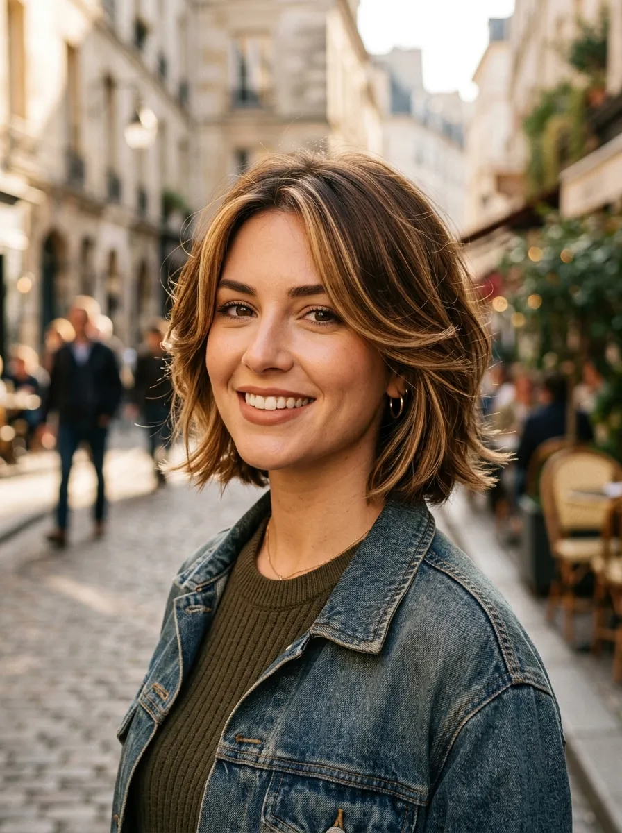 The Rachel Bob (Layered 90s Bob)