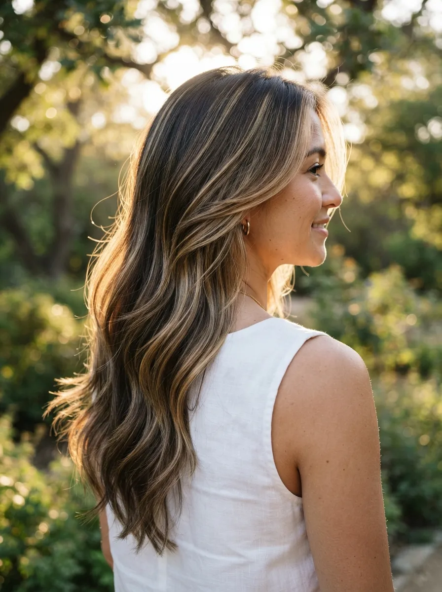 Butterfly Cut with Balayage Highlights