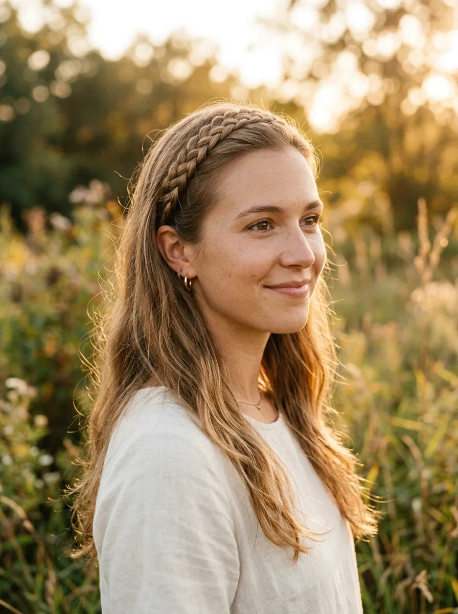 Braided Headband Look
