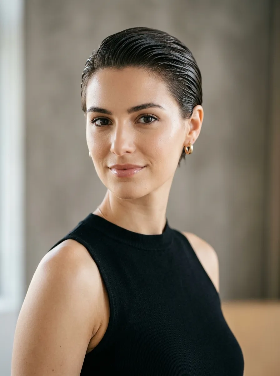 Sleek Slicked Back Crop
