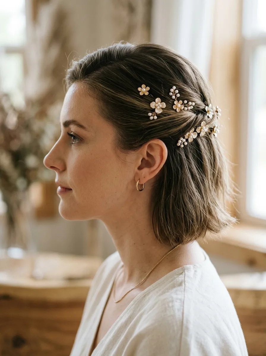 The Floral Pin Updo