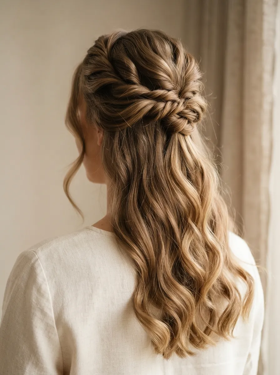 Half Up Twisted Style