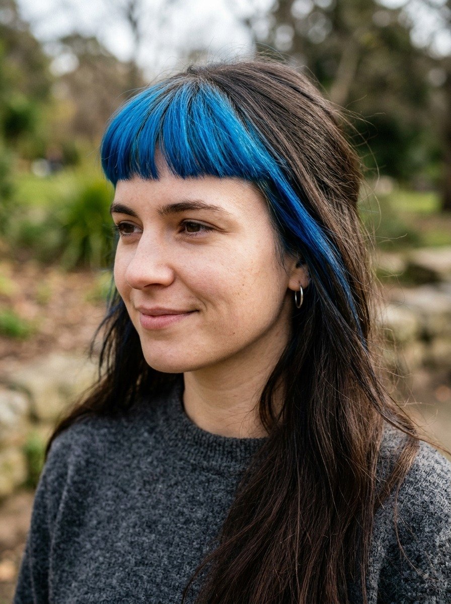 Vivid Fringe With Natural Length Behind