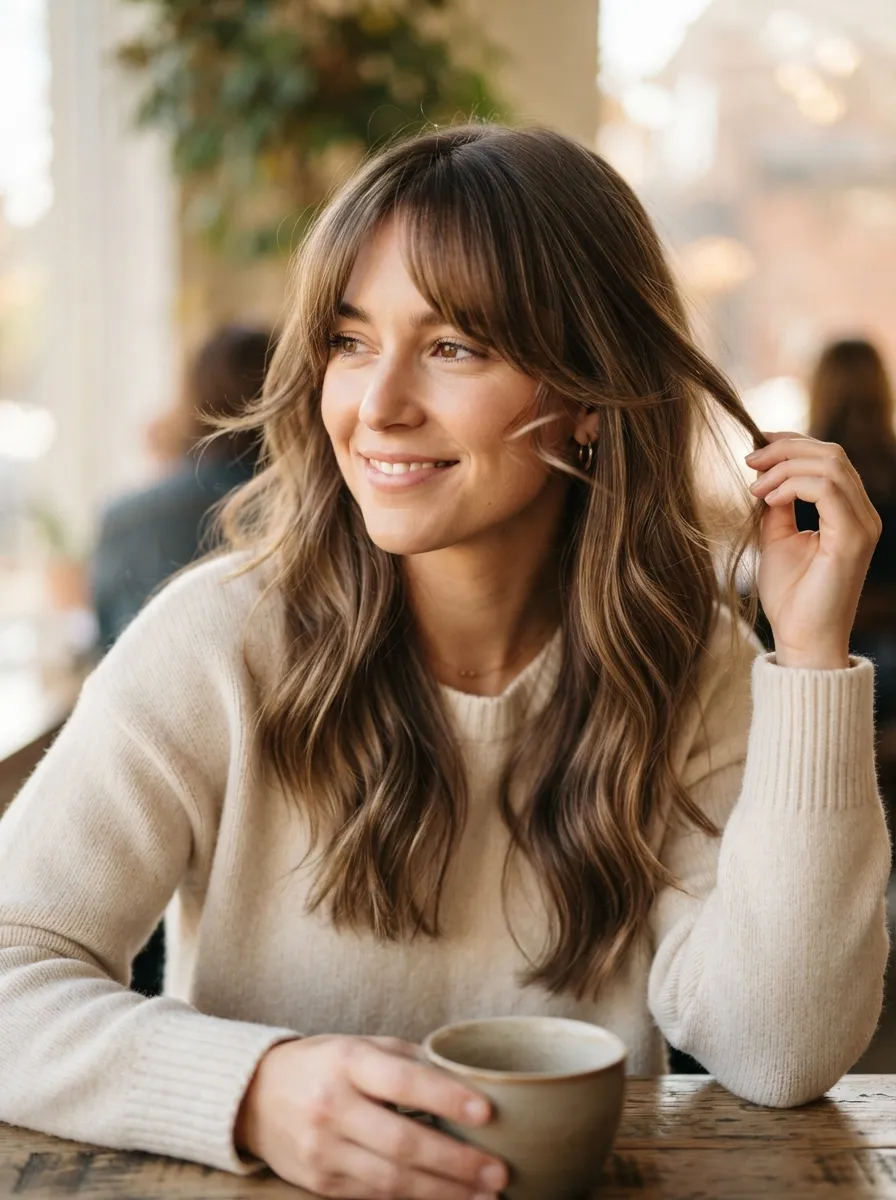 Long Wispy Bangs