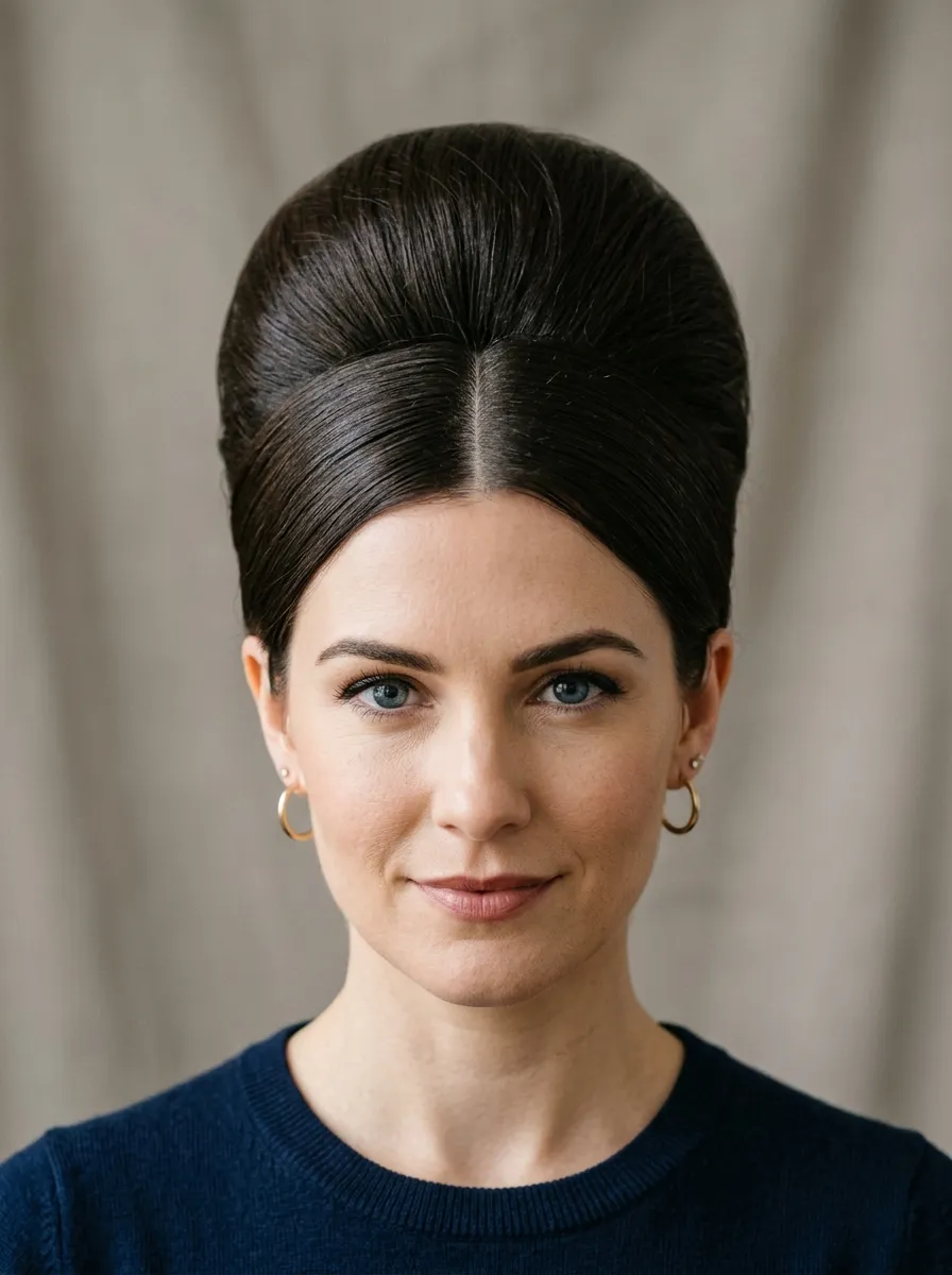 Beehive with a Center Part