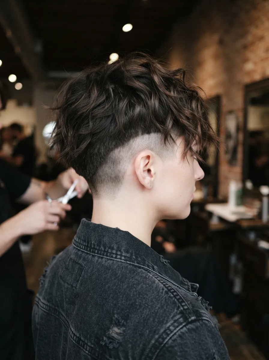 Disconnected Undercut Shag
