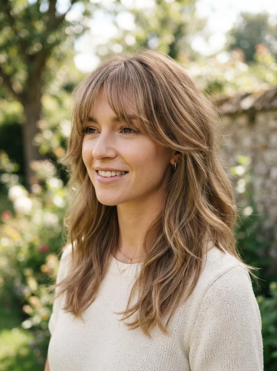 Wispy Bangs with Layers