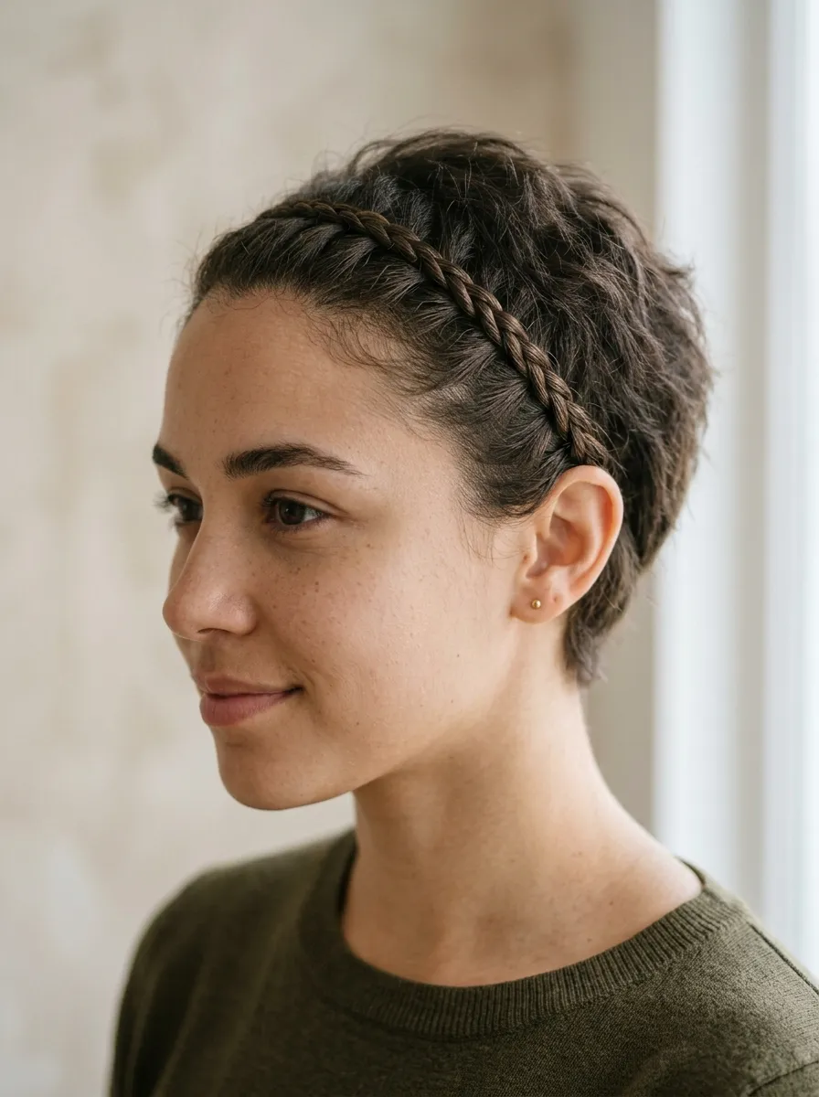 Short Hair Rope Braid