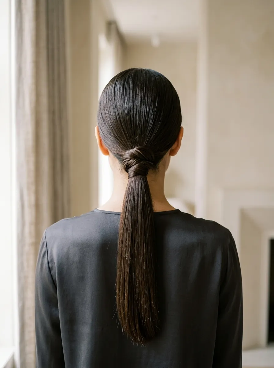 Chic Low Ponytail with Twist