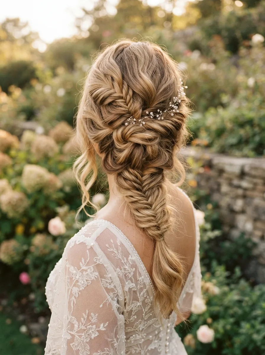 Loose Fishtail Updo