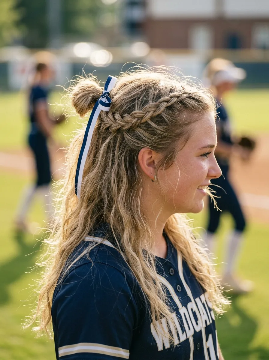 Braided Half Up Style