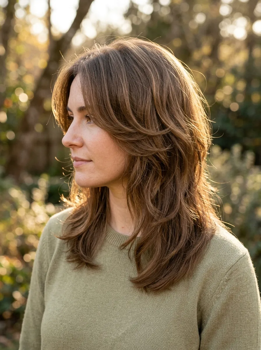 Butterfly Cut on Medium Hair