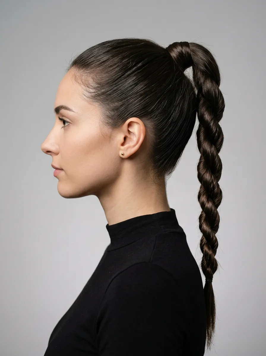 Rope Braid Ponytail