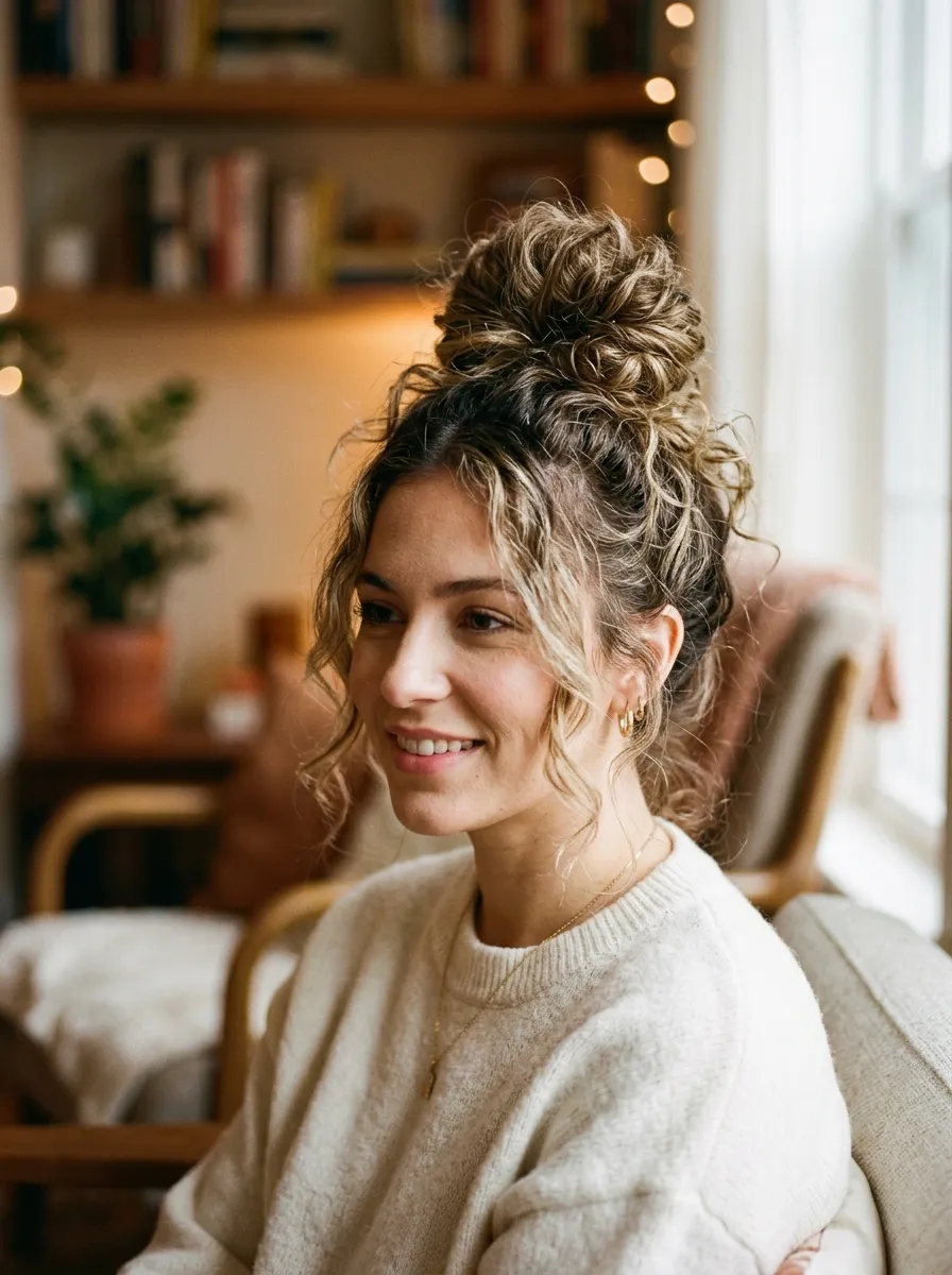 Textured Top Knot
