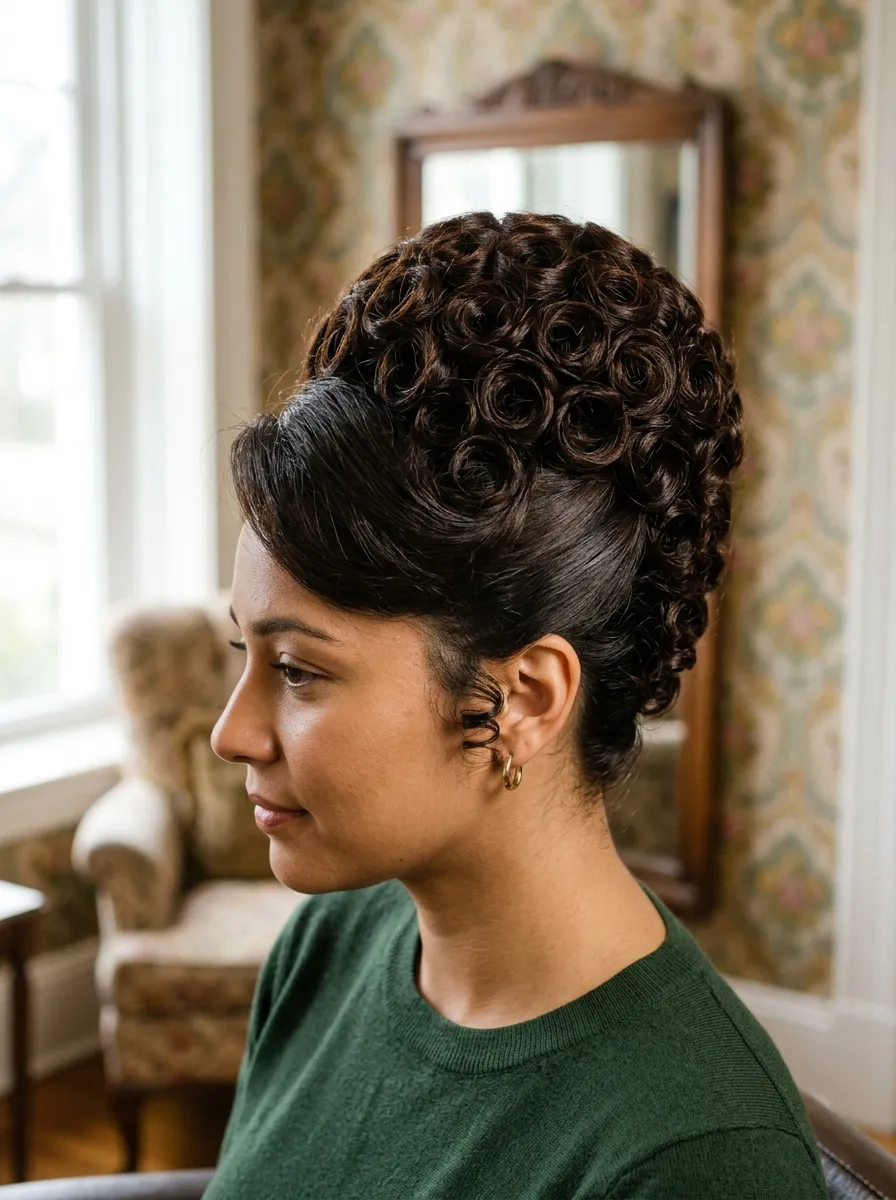 Vintage Pin-Curl Beehive