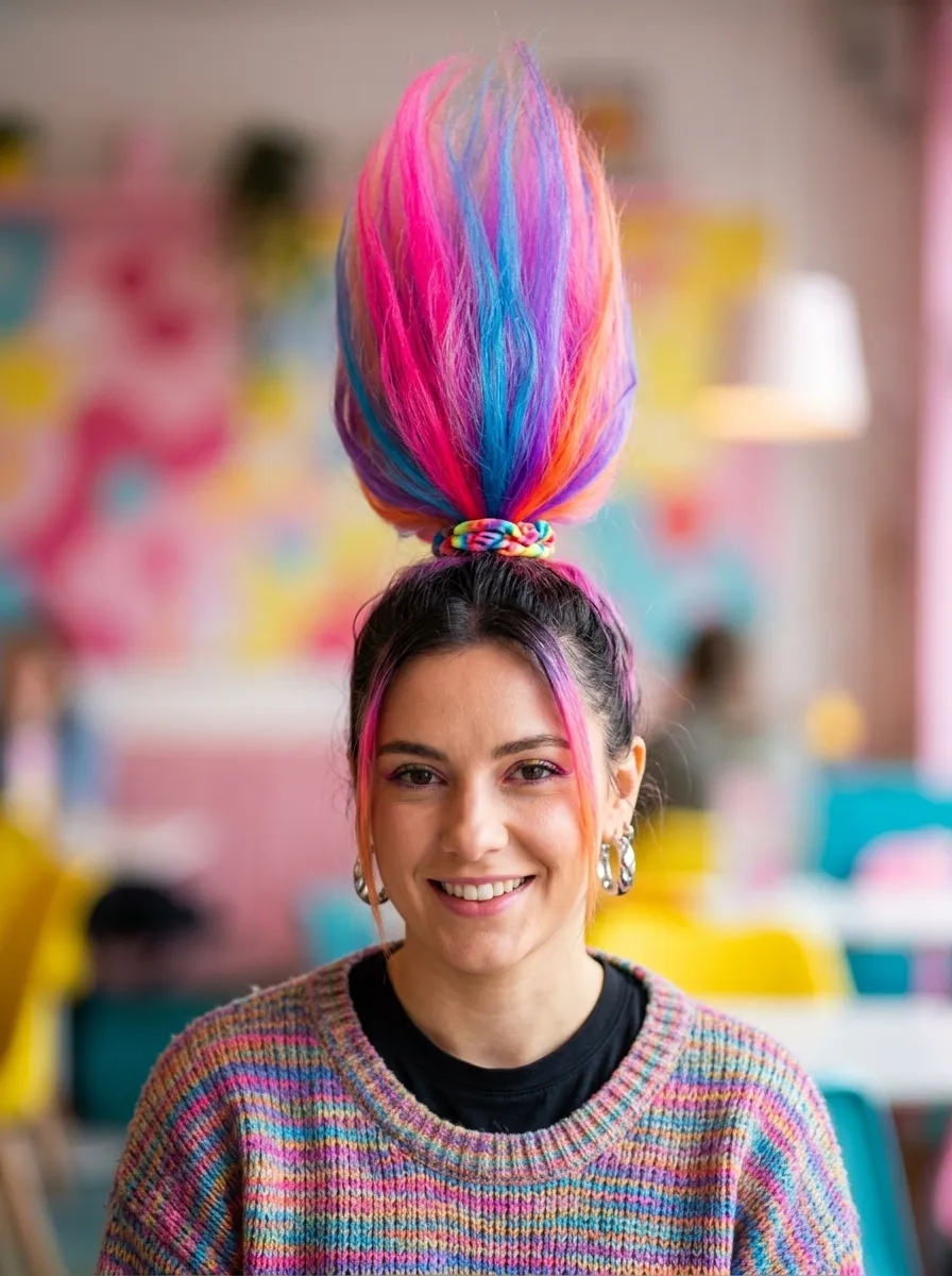 Troll Doll Tall Ponytail