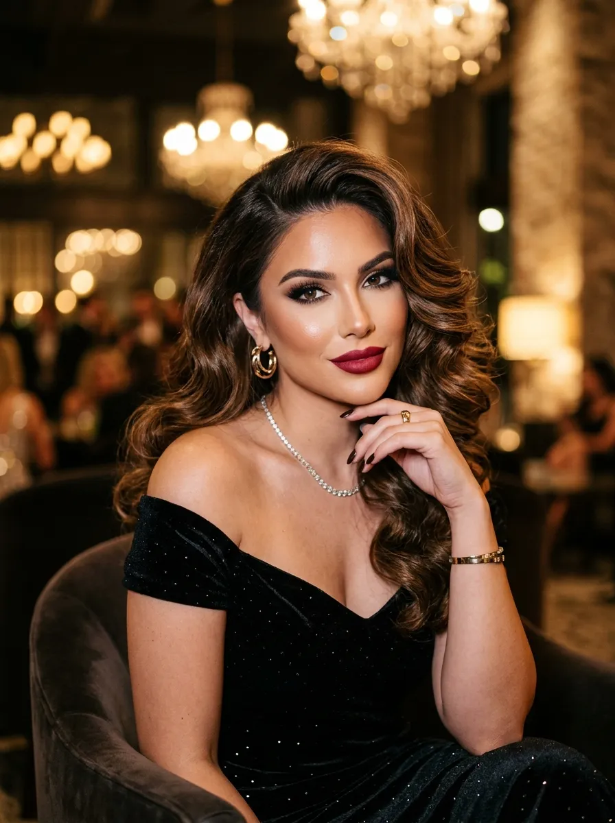 Voluminous Blowout With A Deep Side Part